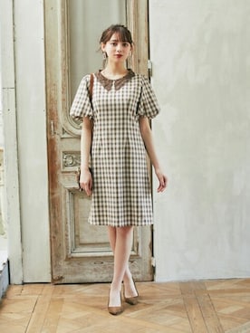 「tocco closet（トッコ　クローゼット）のアイテム（ワンピース/ドレス）」を使った、tocco closet_zozotownさん（レディース・164cm）の夏コーディネート