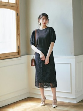「tocco closet（トッコ　クローゼット）のアイテム（ワンピース/ドレス）」を使った、tocco closet_zozotownさん（レディース・164cm）の秋コーディネート