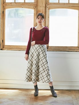 「tocco closet（トッコ　クローゼット）のアイテム」を使った、tocco closet_zozotownさん（レディース・164cm）の秋コーディネート