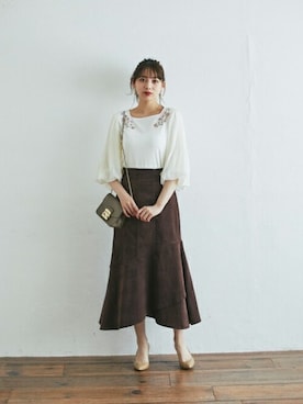 「tocco closet（トッコ　クローゼット）のアイテム」を使った、tocco closet_zozotownさん（レディース・164cm）の秋コーディネート
