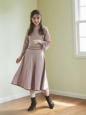 「tocco closet（トッコ　クローゼット）のアイテム（ワンピース/ドレス）」を使った、tocco closet_zozotownさん（レディース・162cm）の秋コーディネート