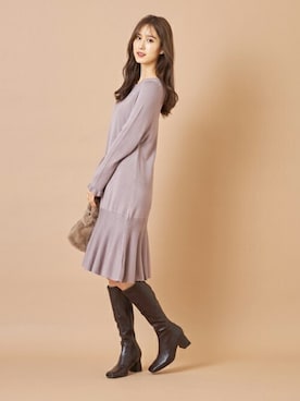 「tocco closet（トッコ　クローゼット）のアイテム（ワンピース/ドレス）」を使った、tocco closet_zozotownさん（レディース・169cm）の秋コーディネート