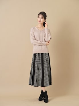 「tocco closet（トッコ　クローゼット）のアイテム」を使った、tocco closet_zozotownさん（レディース・169cm）の秋コーディネート