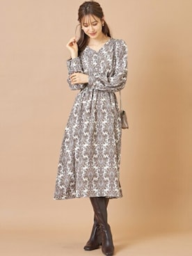 「tocco closet（トッコ　クローゼット）のアイテム（ワンピース/ドレス）」を使った、tocco closet_zozotownさん（レディース・169cm）の秋コーディネート