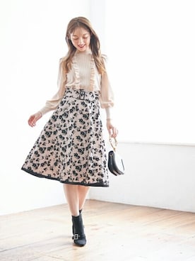 「tocco closet（トッコ　クローゼット）のアイテム」を使った、tocco closet_zozotownさん（レディース・163cm）の秋コーディネート