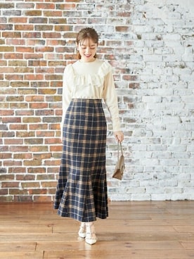 「tocco closet（トッコ　クローゼット）のアイテム」を使った、tocco closet_zozotownさん（レディース・163cm）の秋コーディネート