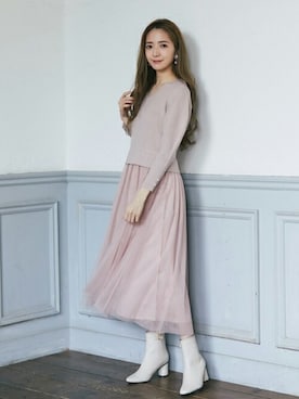 「tocco closet（トッコ　クローゼット）のアイテム（ワンピース/ドレス）」を使った、tocco closet_zozotownさん（レディース・162cm）の秋コーディネート
