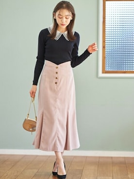 「tocco closet（トッコ　クローゼット）のアイテム」を使った、tocco closet_zozotownさん（レディース・164cm）の冬コーディネート
