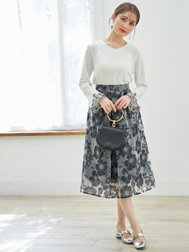 「tocco closet（トッコ　クローゼット）のアイテム」を使った、tocco closet_zozotownさん（レディース・163cm）の冬コーディネート