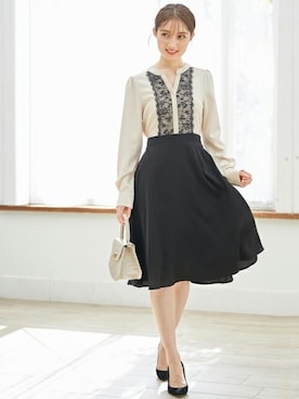 「tocco closet（トッコ　クローゼット）のアイテム（ワンピース/ドレス）」を使った、tocco closet_zozotownさん（レディース・163cm）の冬コーディネート