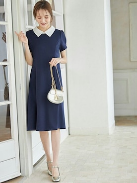 「tocco closet（トッコ　クローゼット）のアイテム（ワンピース/ドレス）」を使った、tocco closet_zozotownさん（レディース・162cm）の冬コーディネート