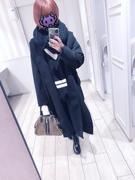 「YEVS（イーブス）のアイテム（ジャケット/アウター）」を使った、R I S A 。さん（レディース・162cm）の冬コーディネート