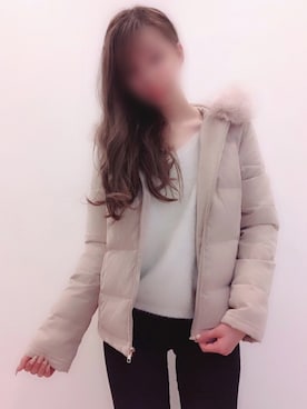 「LIPSERVICE（リップサービス）のアイテム（ダウンジャケット/コート）」を使った、saaya(記録用)さん（レディース・155cm）の冬コーディネート