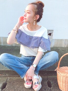 マリン☽・:*さん(レディース・158cm)の夏コーディネート