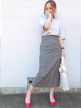Spick & Span  グレンチェック　ハイライズスカート Spick & Span（スピックアンドスパン）の「グレンチェック