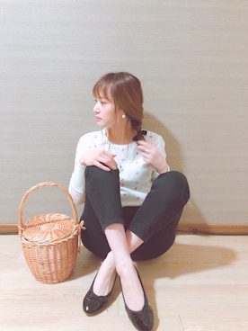 「zozoデニム」｜「アイテム（バレエシューズ）」を使った、マリン☽･:*さん（レディース・157cm）の夏コーディネート