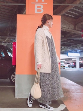「calmeのアイテム」を使った、マリン☽･:*さん（レディース・158cm）の冬コーディネート