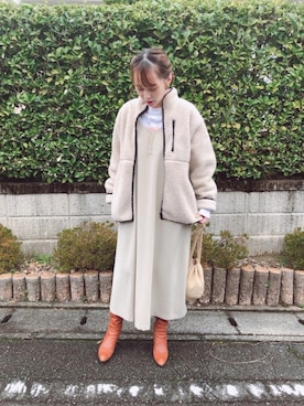 「calmeのアイテム」を使った、マリン☽･:*さん（レディース・158cm）の春コーディネート