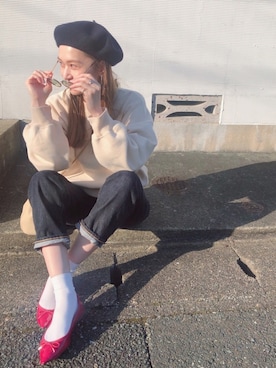 「calmeのアイテム」を使った、マリン☽･:*さん（レディース・158cm）の春コーディネート