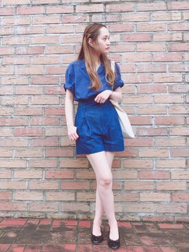 「EMIRU（エミル）のアイテム」を使った、マリン☽･:*さん（レディース・158cm）の夏コーディネート