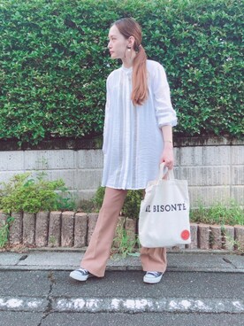 「petite robe noire（プティローブノアー）のアイテム（ピアス（両耳用））」を使った、マリン☽･:*さん（レディース・158cm）の秋コーディネート