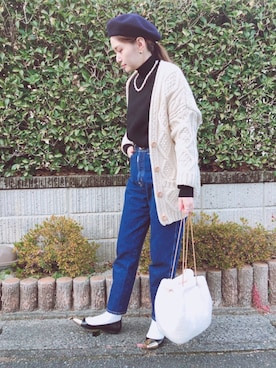 「NINE WEST（ナインウエスト）のアイテム」を使った、マリン☽･:*さん（レディース・158cm）の冬コーディネート