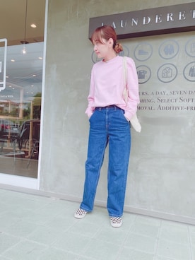 「Moname（モナーム）のアイテム（パンツ）」を使った、マリン☽･:*さん（レディース・158cm）の夏コーディネート
