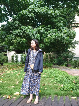 「SLOBE IENA（スローブイエナ）のアイテム（ブルゾン）」を使った、 Tsuiさん（レディース・153cm）の春コーディネート