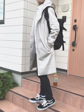 「HARE（ハレ）のアイテム（その他アウター）」を使った、るあんさん（メンズ・166cm）の春コーディネート