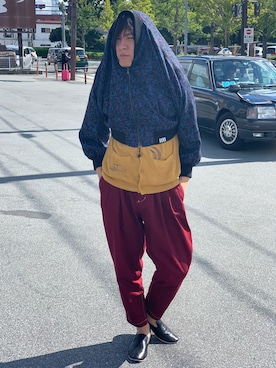 「SHAREEF（シャリーフ）のアイテム（ブルゾン）」を使った、nakaさん（メンズ・173cm）の秋コーディネート