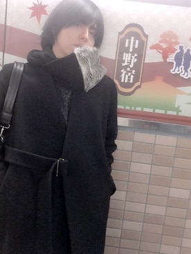 「CULLNI（クルニ）のアイテム（その他アウター）」を使った、nakaさん（メンズ・173cm）の冬コーディネート