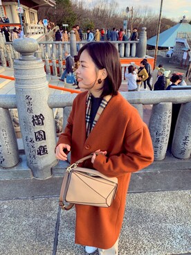 「N.（N. Natural Beauty Basic）（エヌエヌナチュラルビューティーベーシック）のアイテム（ノーカラージャケット）」を使った、Liko-Sさん（レディース・158cm）の冬コーディネート