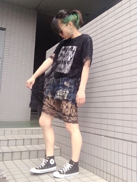 「EVRIS（エヴリス）のアイテム（リング）」を使った、youkiさん（レディース・158cm）の春コーディネート