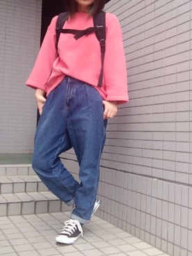 「EVRIS（エヴリス）のアイテム（リング）」を使った、youkiさん（レディース・158cm）の春コーディネート