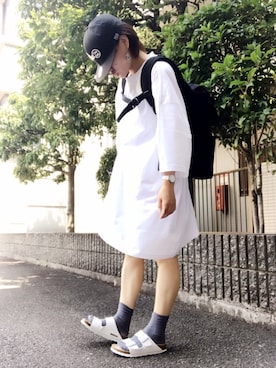 「EVRIS（エヴリス）のアイテム（リング）」を使った、youkiさん（レディース・158cm）の夏コーディネート