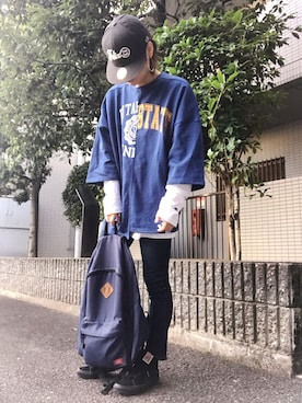 「EVRIS（エヴリス）のアイテム（リング）」を使った、youkiさん（レディース・158cm）の秋コーディネート