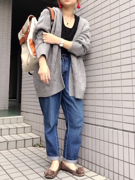 「ESPERANZA（エスペランサ）のアイテム（バレエシューズ）」を使った、youkiさん（レディース・158cm）の秋コーディネート