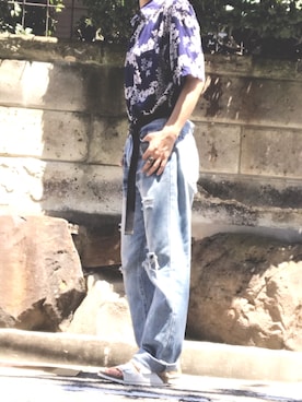 「BIRKENSTOCK（ビルケンシュトック）のARIZONA/アリゾナ ホワイト (UNISEX)（サンダル）」を使った、youkiさん（レディース・158cm）の夏コーディネート