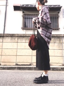youkiさんの「ベーシックAラインスカート」を使ったコーディネート