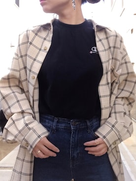 「GOLDY（ゴールディ）のアイテム（リング）」を使った、youkiさん（レディース・158cm）の秋コーディネート