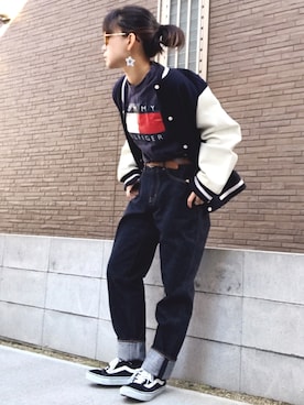 「EMPIRE（エンパイア）のアイテム」を使った、youkiさん（レディース・158cm）の冬コーディネート