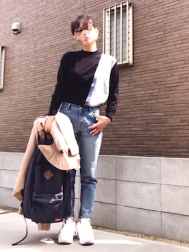 「平成最後のWEARISTAセンバツ」｜「アイテム（トレンチコート）」を使った、youkiさん（レディース・158cm）の春コーディネート