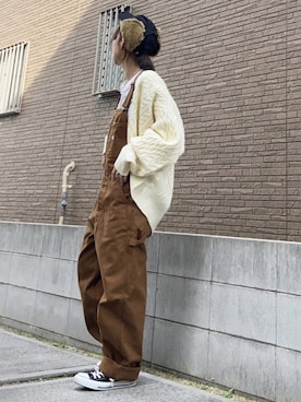 「アイテム（リング）」を使った、youkiさん（レディース・161cm）の冬コーディネート