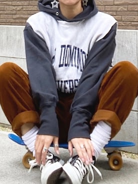 「made in standard （メイドインスタンダード）のアイテム」を使った、youkiさん（レディース・161cm）の冬コーディネート