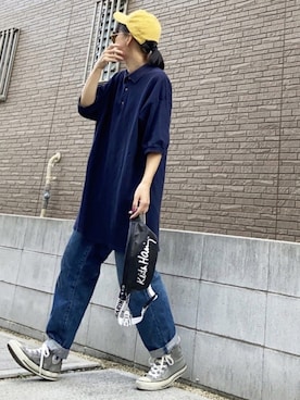 「コーデュロイキャップ」｜youkiさん（レディース・161cm）の秋コーディネート