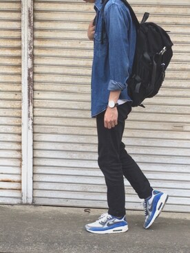 「エアーマックス 90」｜ヒカルさん（メンズ・175cm）の夏コーディネート