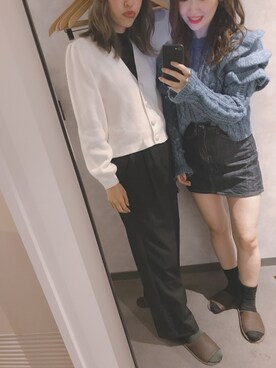 「Lilou（リル）のアイテム」を使った、manbooさん（レディース・157cm）の秋コーディネート