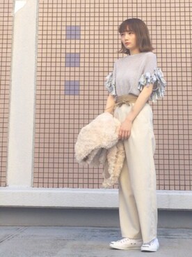 Rieさん（レディース・162cm）の春コーディネート