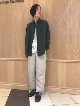 「Paraboot」｜「アイテム（パンツ）」を使った、adachiさん（メンズ・180cm）の春コーディネート