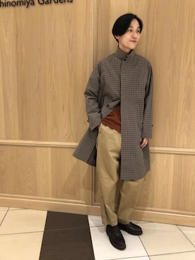 「GYMPHLEX（ジムフレックス）のアイテム（その他アウター）」を使った、adachiさん（メンズ・180cm）の冬コーディネート